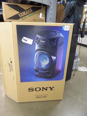 Lot 2339 - Sony MHCV13 power audio system - boxed