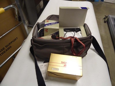 Lot 2361 - Bag containing various camera lenses, Lumix...