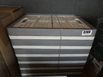 Lot 3269 - Stack of fold out storage crates