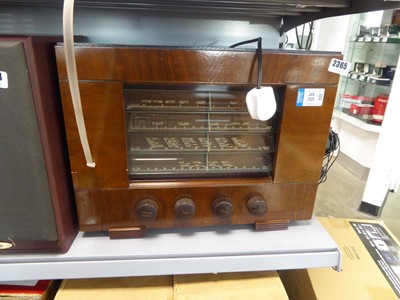 Lot 2365 - Vintage HMV radio set