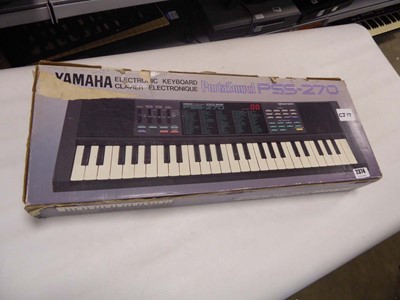 Lot 2374 - Boxed Yamaha PSS270 keyboard