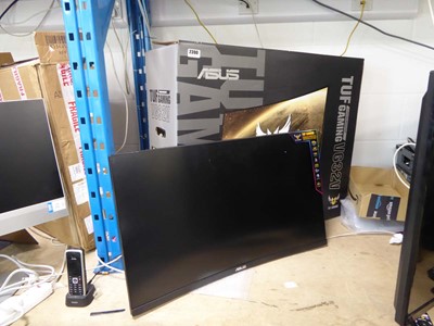 Lot 2390 - Asus Tuf curved gaming monitor -VG32V, boxed,...