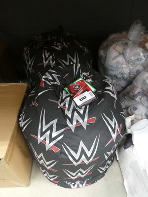 Lot 3293 - Two WWE beanbags