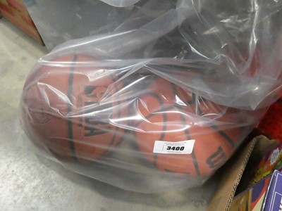 Lot 3400 - 2 NBA basketballs