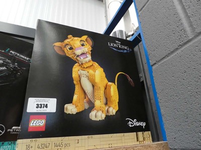 Lot 3374 - Disney The Lion King Lego Simba