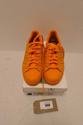 Lot 1665 - Adidas superstar supercolour pack in orange...