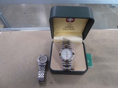 Lot 2496 - Swiss Military wristwatch and Tag Heuer...