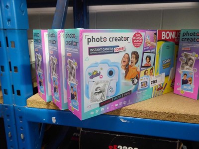 Lot 2562 - 3 boxed photo creator instant camera kits