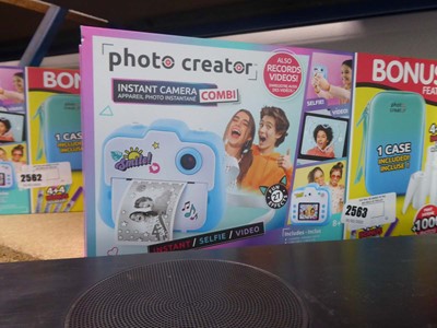 Lot 2563 - 3 boxed photo creator instant camera kits