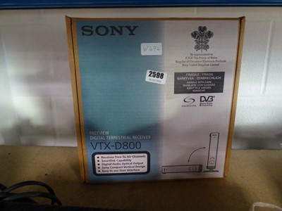 Lot 2598 - Sony freeview digital terrestrial receiver...