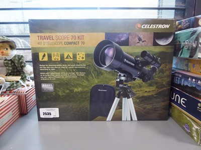 Lot 2535 - Celestron travel telescope 70 kit, boxed