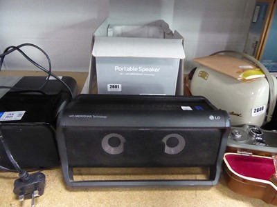 Lot 2601 - LG portable speaker PK7, boxed