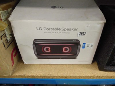 Lot 2607 - LG portable speaker PK7 boxed