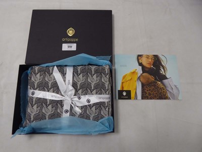 Lot 1717 - Artipoppe baby wrap sling in bird print with box