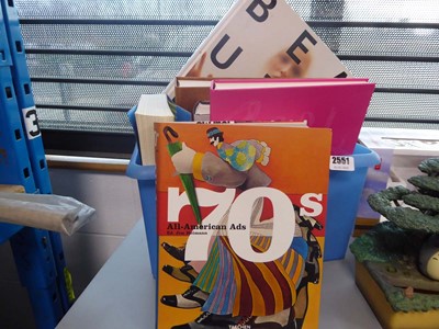 Lot 2551 - Box containing various art and design books