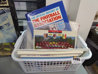 Lot 2555 - Selection of football books along with...