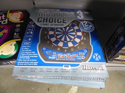 Lot 2557 - 2 Masters Choice electronic dart games