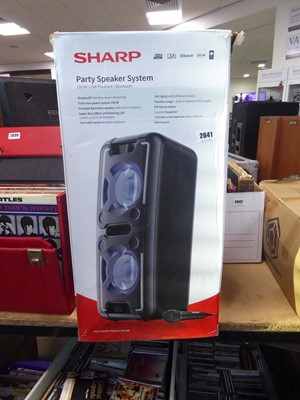 Lot 2641 - Sharp party speaker system, Bluetooth speaker...