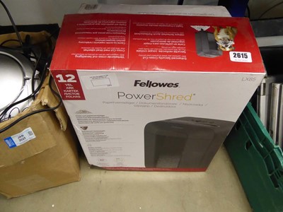 Lot 2615 - Fellowes power shredder