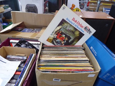 Lot 2645 - Box containing various vinyl records to...