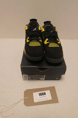 Lot 1680 - Children's Jordan 4 retro (TD) (boxed)