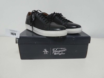 Lot 1424 - Boxed pair of men's Penguin Paxton shoes in...