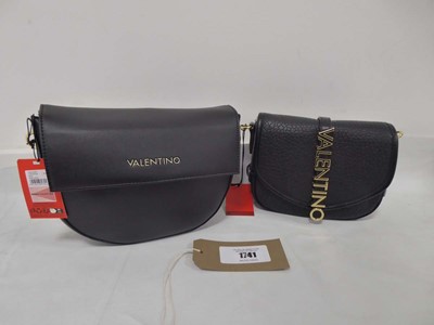 Lot 1741 - Valentino bigs and zeno handbags both in black