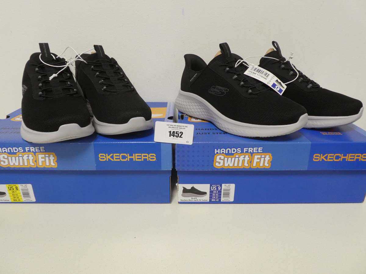 Lot 1452 2 boxed pairs of men s Skechers Swift Fit