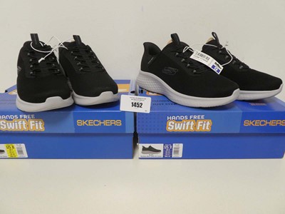 Lot 1452 - 2 boxed pairs of men's Skechers Swift Fit...