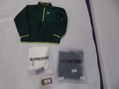 Lot 1766 - Selection of Represent clothing plus a...