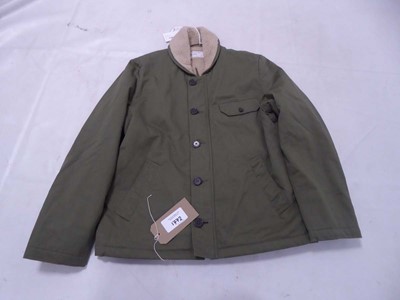 Lot 1772 - Universal Works twill ni jacket in light olive...