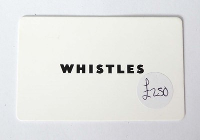 Lot 19 - Whistles (x1) - Total face value £250