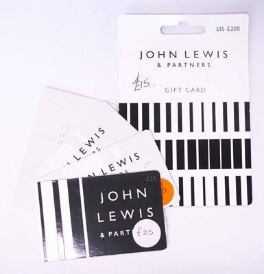 Lot 49 - John Lewis (x5) - Total face value £130