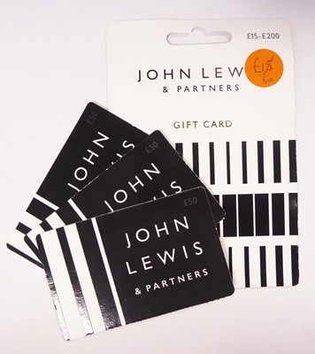 Lot 124 - John Lewis (x4) - Total face value £200