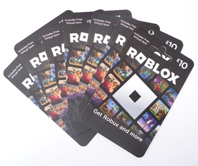 Lot 155 - Roblox (x7) - Total face value £90