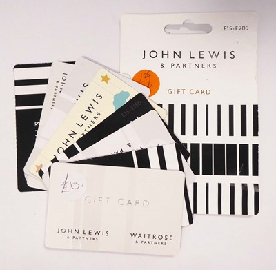 Lot 207 - John Lewis (x9) - Total face value £210