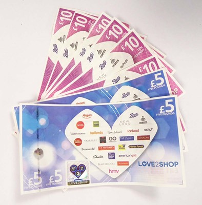 Lot 212 - Love 2 Shop (x3) - Total face value £70