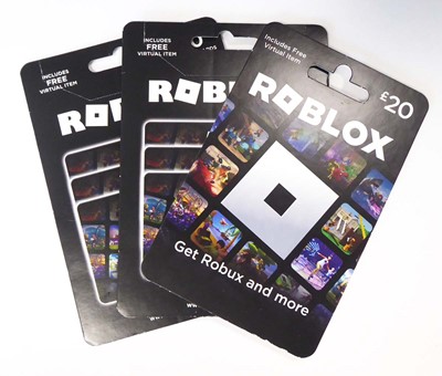 Lot 227 - Roblox (x3) - Total face value £80