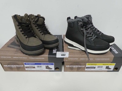 Lot 1492 - 2 boxed pairs of men's Weatherproof Logjam...