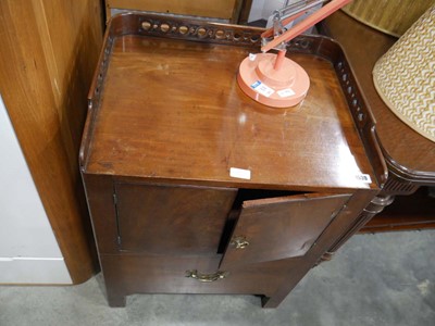 Lot 1530 - Mahogany cabinet with lower drawer