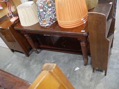 Lot 1533 - Mahogany wind out extending dining table with...