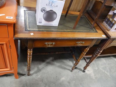 Lot 1548 - Mahogany single drawer writing table with...