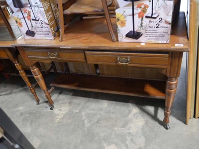 Lot 1549 - Mahogany dressing unit with 2 drawers and 4...