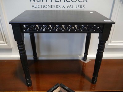 Lot 1550 - Collection of Japanese black furniture items...