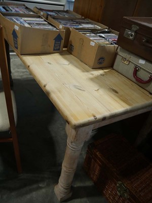 Lot 1575 - Stripped pine refectory table