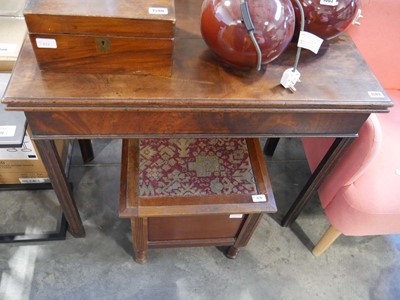 Lot 1589 - Mahogany folding table