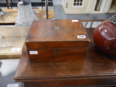 Lot 1590 - Tapestry topped mahogany commode and a...