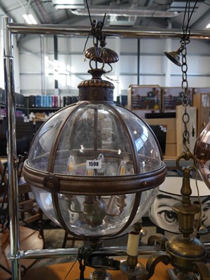 Lot 1598 - Decorative 4 branch ceiling light fixture...