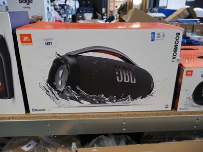 Lot 1487 - Boxed JBL Boombox 3