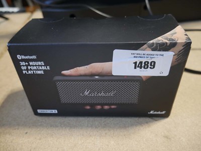 Lot 1489 - Boxed Marshall Emberton 2 portable bluetooth...